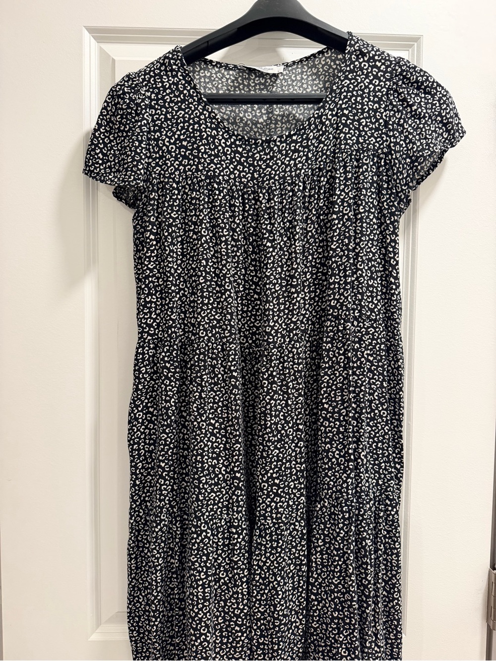 Carly Jean Los Angeles Black and White Printed Mini Dress